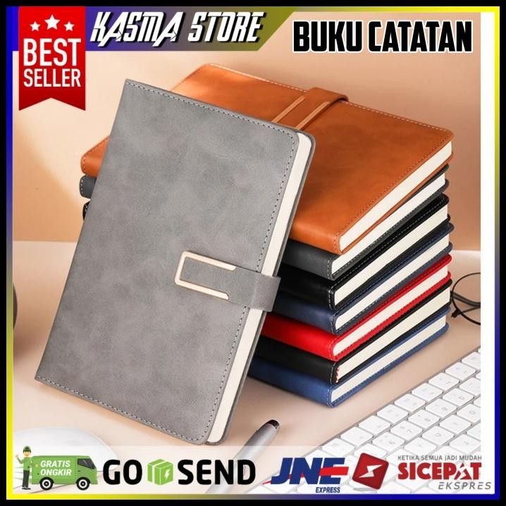 

Buku Agenda Catatan Kerja Binder Map Cover Kulit Kertas A5