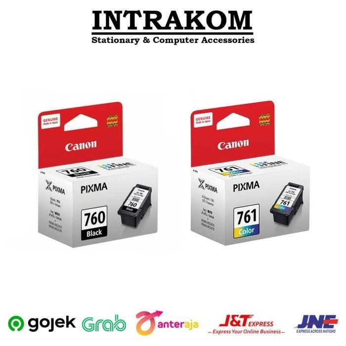 Terbaru  Paket Catridge Tinta Canon 760 761 Pg-760 Cl-761 Original