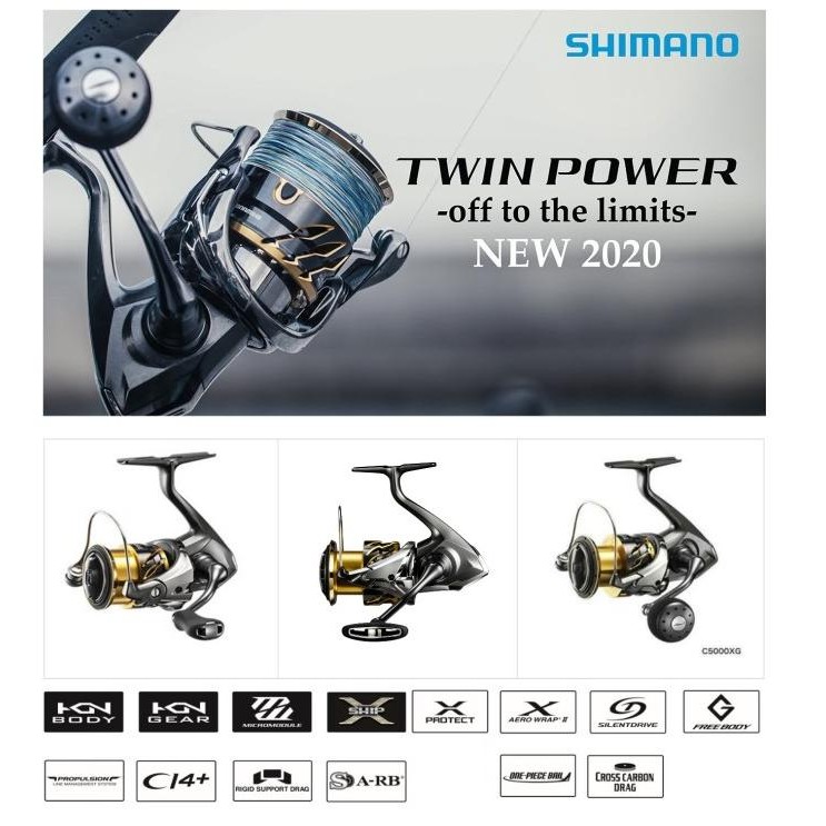 REEL PANCING SPINNING SHIMANO TWINPOWER TWIN POWER FD 2020 JAPAN ORIGINAL DAN TERPERCAYA