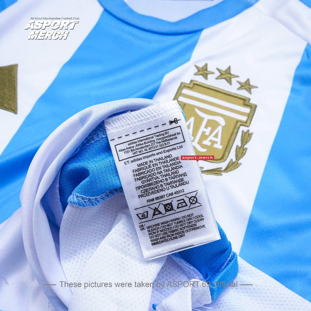 ARGENTINA HOME COPA LS JERSEY BOLA ARGENTINA COPA LENGAN PANJANG 2024 2025 JERSEY ARGENTINA
