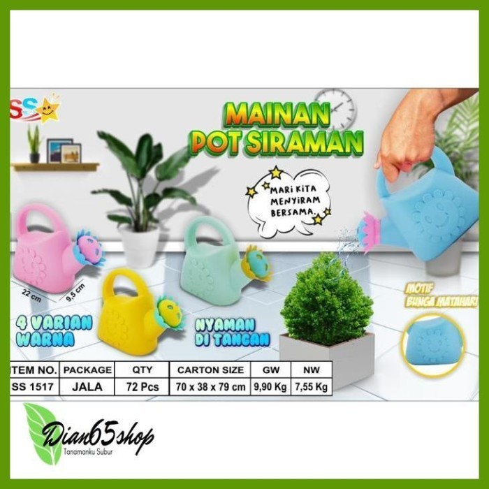 TERBARU Alat penyiram tanaman anak mainan berkebun pot siram mini tanam bunga PROMO