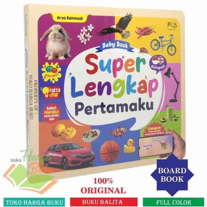 

Baby Book Super Lengkap Pertamaku BOADBOOK FULL COLOR Buku Balita PQS