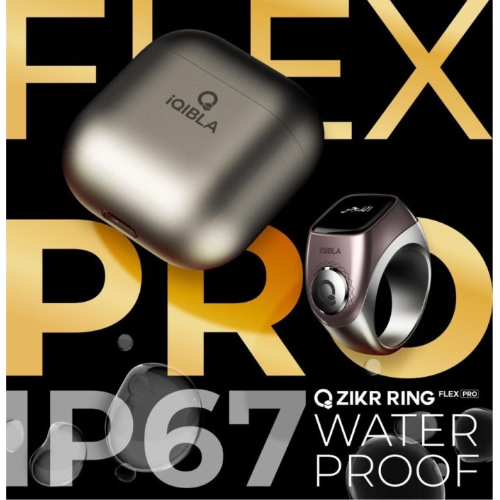Iqibla Zikr F04 Smart Ring Flex F04 Pro Cincin Tasbih Digital