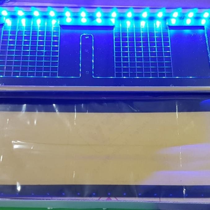 Dudukan/Plat Nomor Mobil Akrilik Izy Lampu 46CM All New Pajero Sport