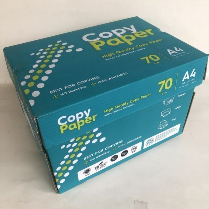 

TERMURAH - [Grab/Gojek] Kertas Fotocopy Print HVS A4 Copy Paper 70 g Box Dus