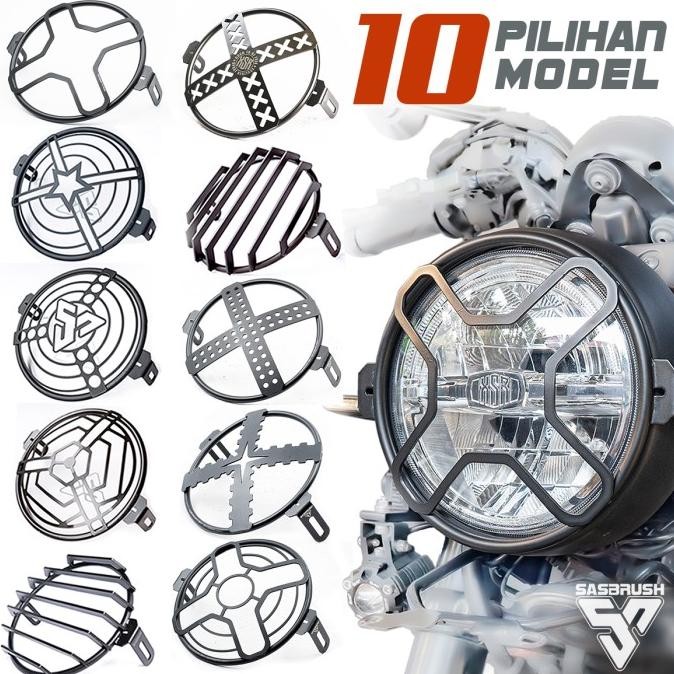 Cover lampu yamaha Xsr155 / Grill lampu XSR155 / Head Light Cover XSR