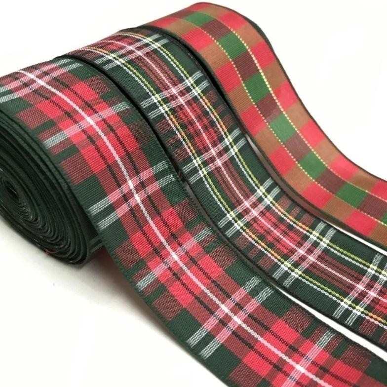 

PER 1 ROLL (50 YARD) - PITA MOTIF KOTAK / PITA NATAL / PITA NUANSA NATAL / PITA CHRISTMAS / HIASAN NATAL