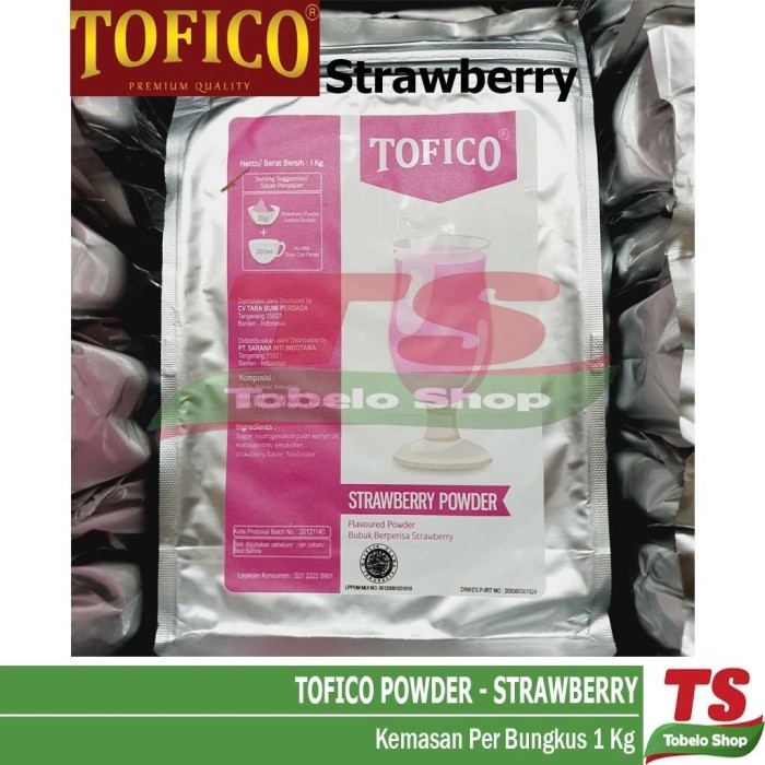 

Terlaris Tofico Strawberry Powder / Tofico Powder Strawberry / Bubuk Strawbery