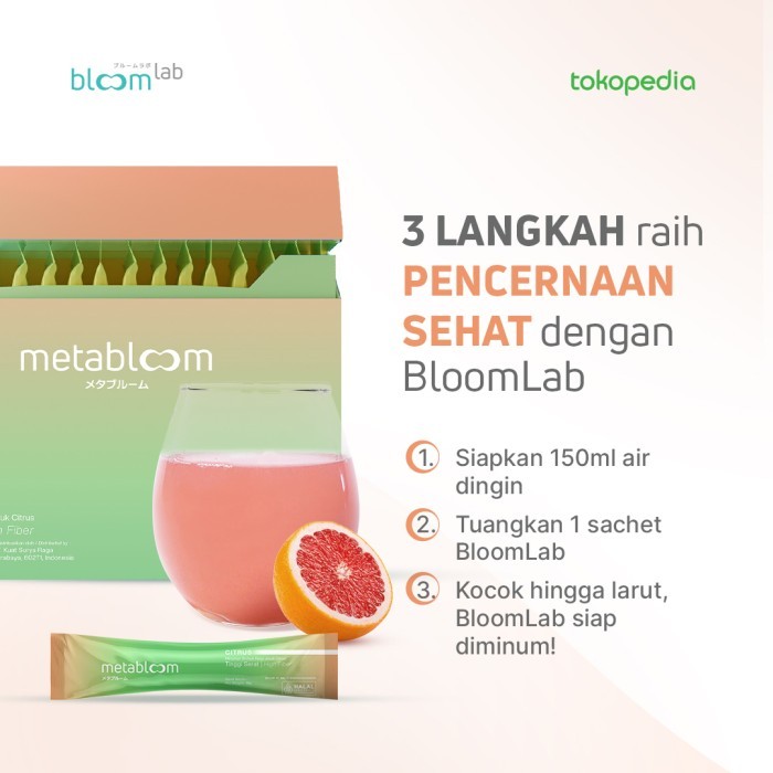 

Terlaris [Free Exclusive Merchandise] 3 Box Metabloom 14-Day Wellness Pack Fiber Drink (48 Sachet)