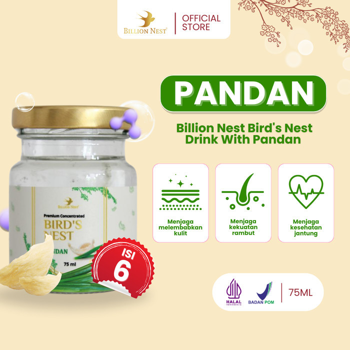 

Terbaru 6 Pcs Billion Nest Bird'S Nest Concentrate Minuman Sarang Burung Walet