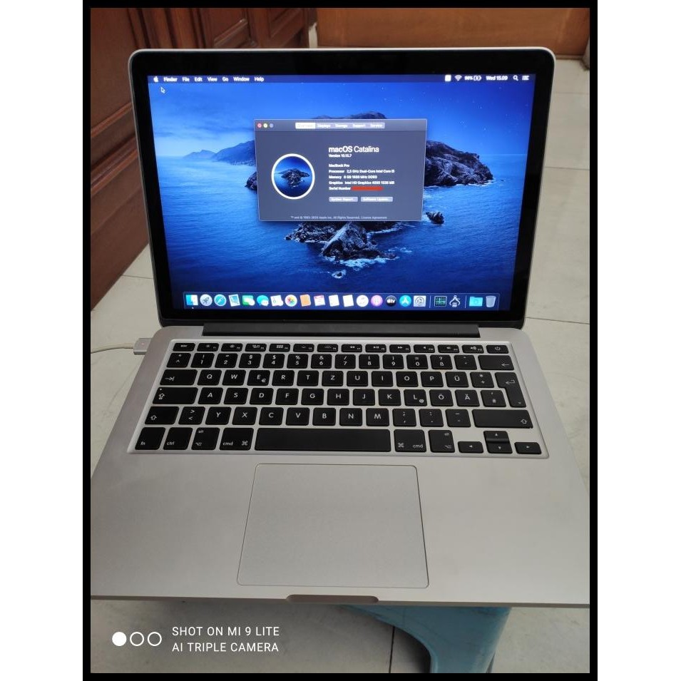 Apple Macbook Pro 13in Retina A1425 late 2012 Ram 8GB - Kampakan