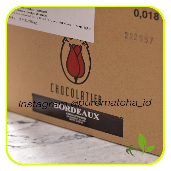 

Promo!! Bordeaux Cocoa Powder Tulip Coklat Bubuk Murni Dark Pure Cocoa 1 Dus
