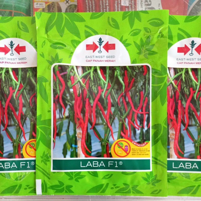 Benih bibit Cabe keriting LABA F1 1750 butir cap panah Merah