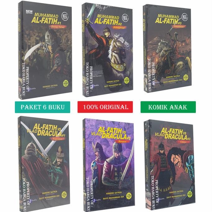 

Paket 6 Buku Komik Muhammad Al-Fatih 1 2 3 dan Vlad Dracula 1 2 3 SLB