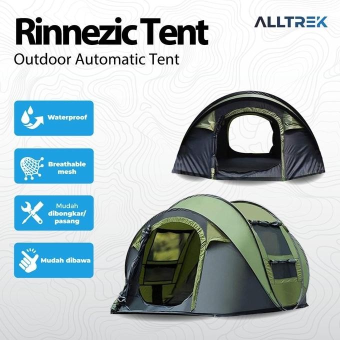 Alltrek Tenda Camping Rinnezic Otomatis Outdoor Waterproof