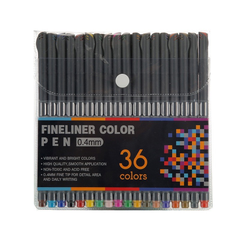 

Pena Warna Drawing Pen Fine Point Art Watercolor 0.4mm - TV4 36 Color - Multi Warna | PBV