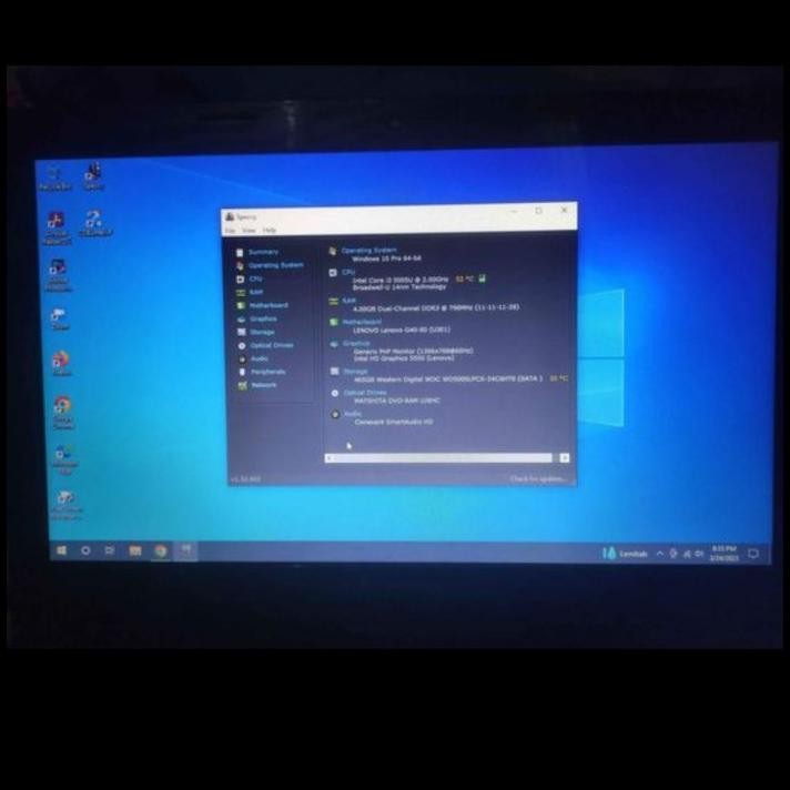LAPTOP LENOVO G40-80 I3-5005U 4GB 500GB
