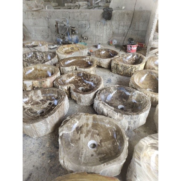 Wastafel Batu Free Packing/Wastafel Cuci Tangan/Wastafel Kamar Mandi | Gratis Packing Kayu + Bergara