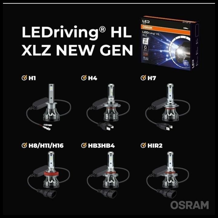LAMPU MOBIL LED OSRAM LEDRIVING HL XLZ 3.0 PRO 50 WATT H1 H4 H7 H8 H11 H16 HB3 HB4 HIR2 PUTIH 6000K