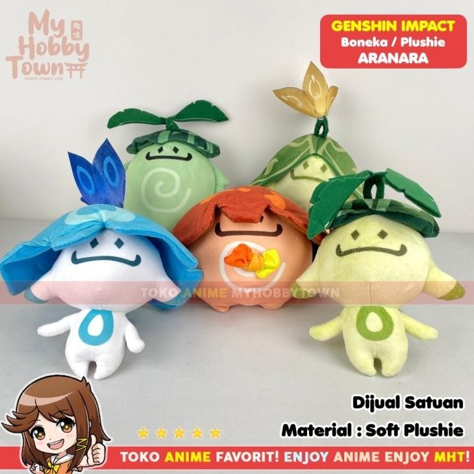 Boneka Anime Game Karakter Genshin Aranara - Arama Plushie Doll DEL