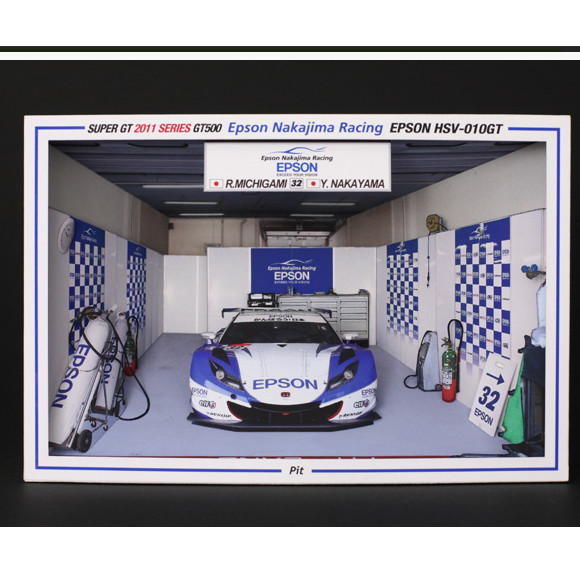 Garasi Circuit Mobil Super GT 2011 GT500 F1 Balap Mobil Diorama papercraft kerajinan kertas miniatur