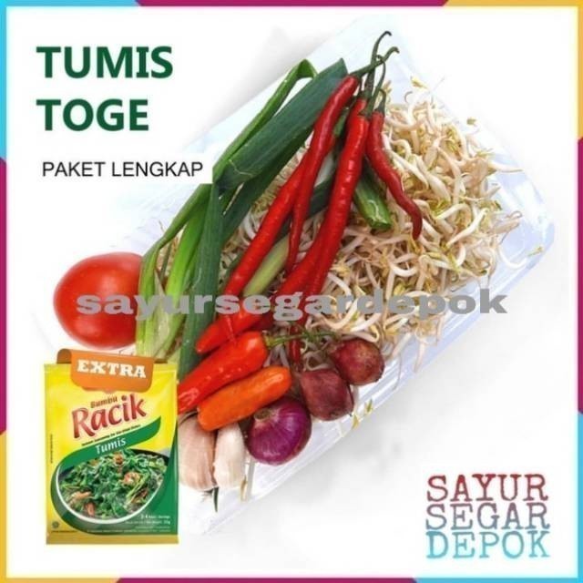 

Tumis toge paket / sayur segar depok