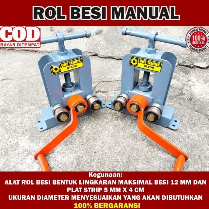ALAT ROL BESI MANUAL Penekuk Besi Bending Besi Nako Ulir Beton Plat