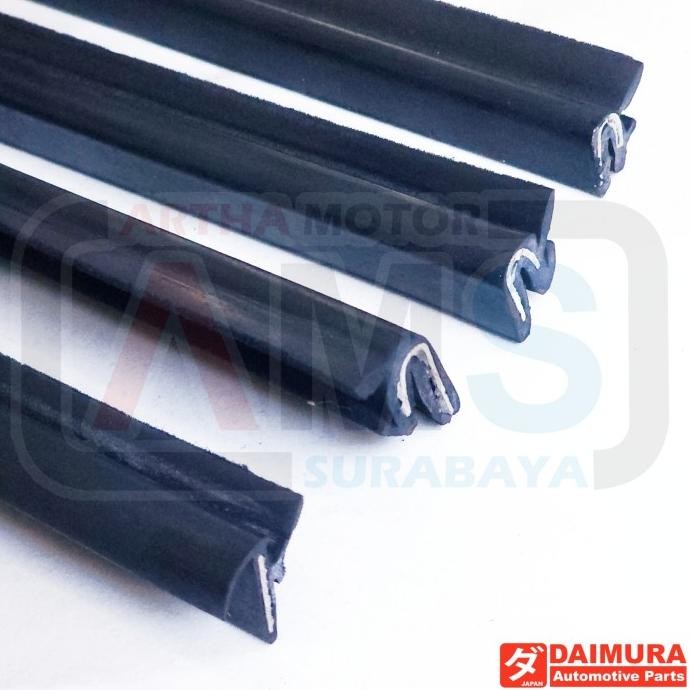 NEW Karet List Lis Pelipit Kaca Pintu Samping Mobil Pickup Box Truck Karet Weather Strip Pelipit Kac