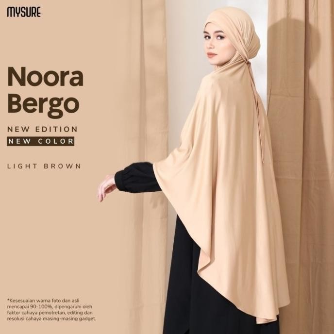 Desain Elegan  Bergo Syar'i Noora Bergo by MYSURE Hijab instan syar'i promo