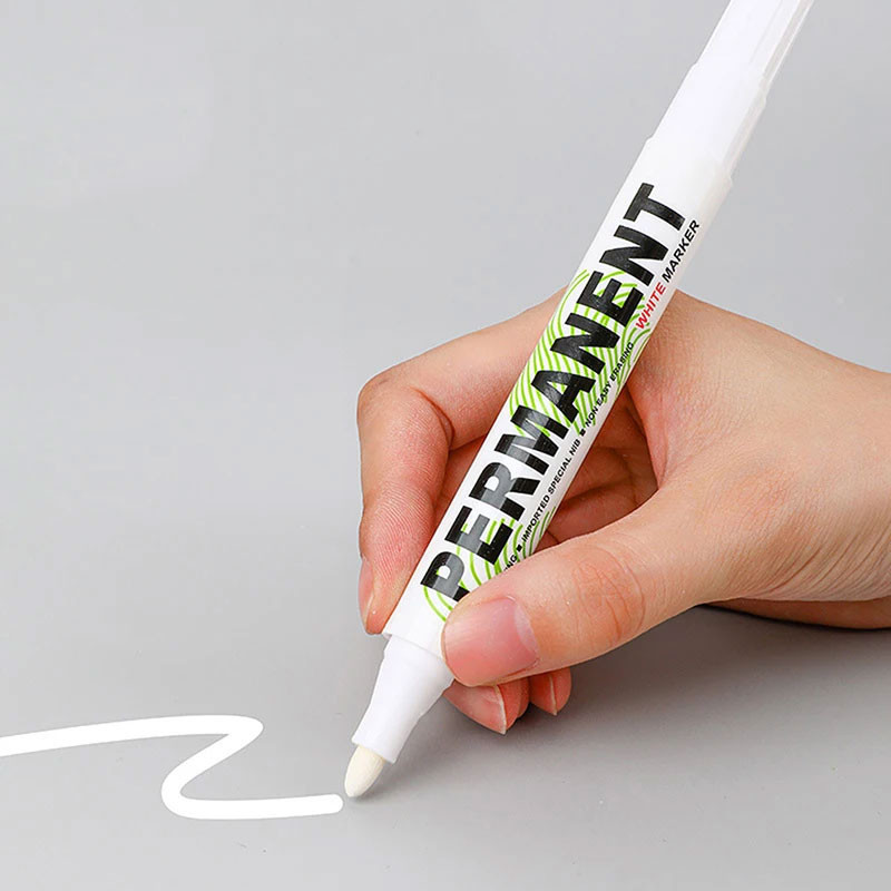 

[Great Store] WHITE MARKER Spidol Ban Permanen Oil Based Marker Waterproof 2mm - SNE-828