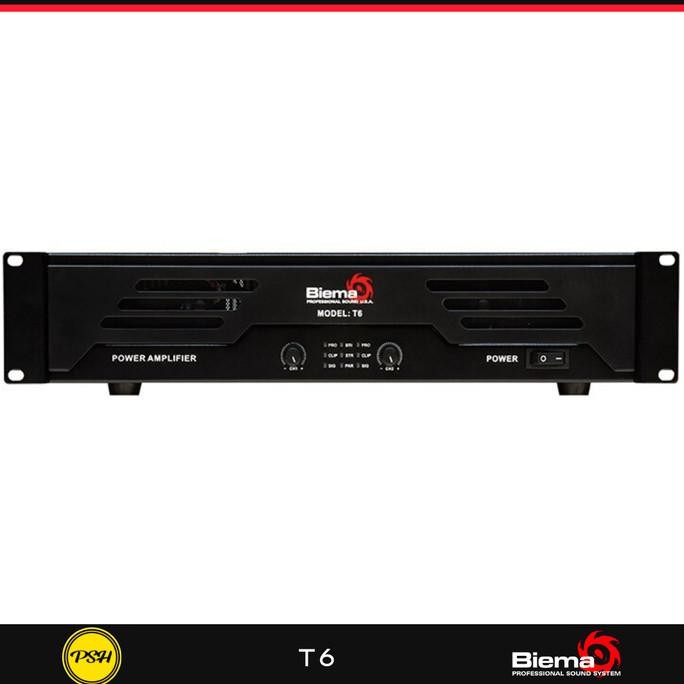 Biema T6 T-6 Power Amplifier 1300 Watt Ampli Amply Sound System ZER