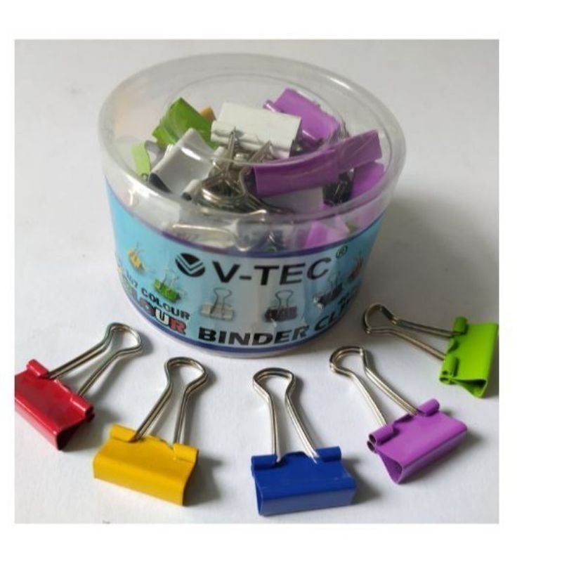 

V-TEC BINDER CLIP WARNA 155 24PCS PER TAB