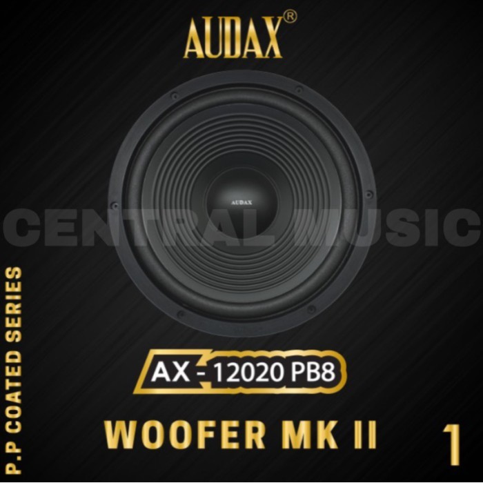 HARGA DISC - SPEAKER KOMPONEN AUDAX 12 INCH AX-12020PB8 WOOFER MK II HIGH QUALITY