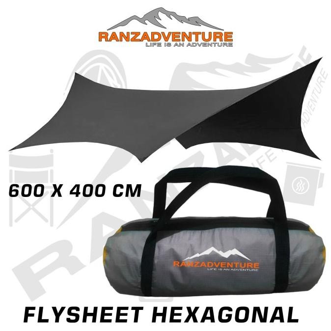 Flysheet Hexagonal Kombinasi 4X6 Flysheet Jenis Hexagonal 400 X 600 Cm