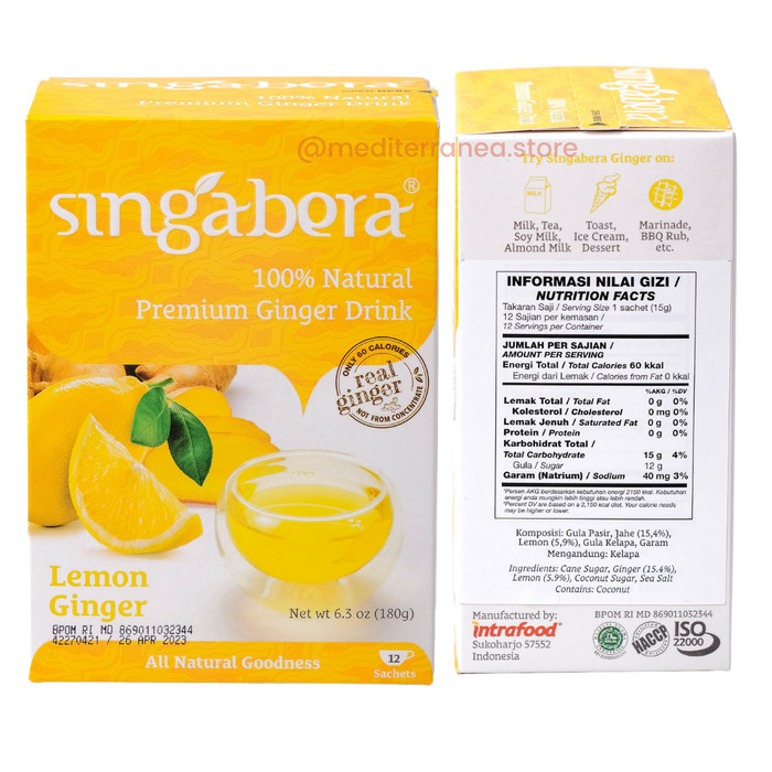 

Legend - Singabera Premium Lemon Ginger