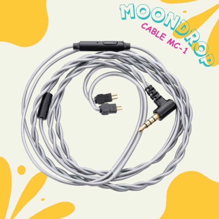 NEW Moondrop Cable MC Series MC1 MC2 CDSP 2 pin Upgrade With Mic