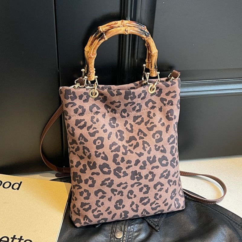 Tas Tangan, Tas Ember, Selempang Badan, Motif Macan Tutul