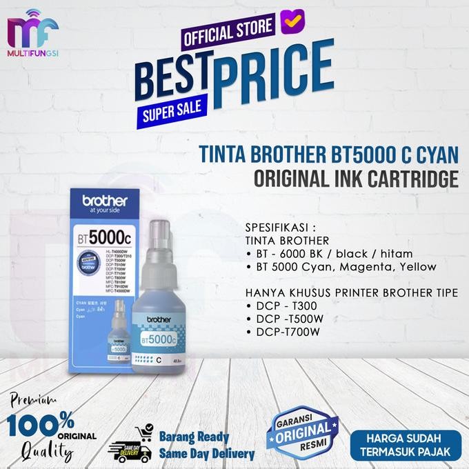 

Tinta Brother BT5000 C Original Cyan BT 5000C