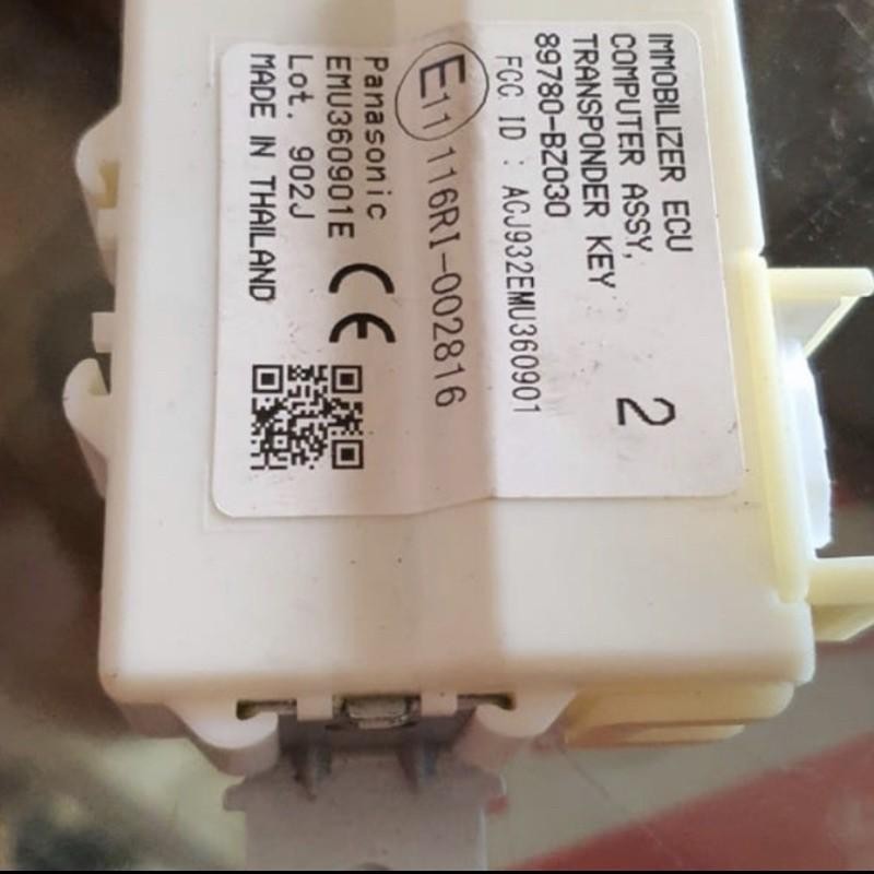89780-Bz030 Ecu Modul Immobilizer Calya Sigra