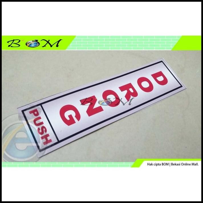 

HOT DEAL STIKER STICKER LABEL PINTU DORONG PUSH VERTIKAL !!!