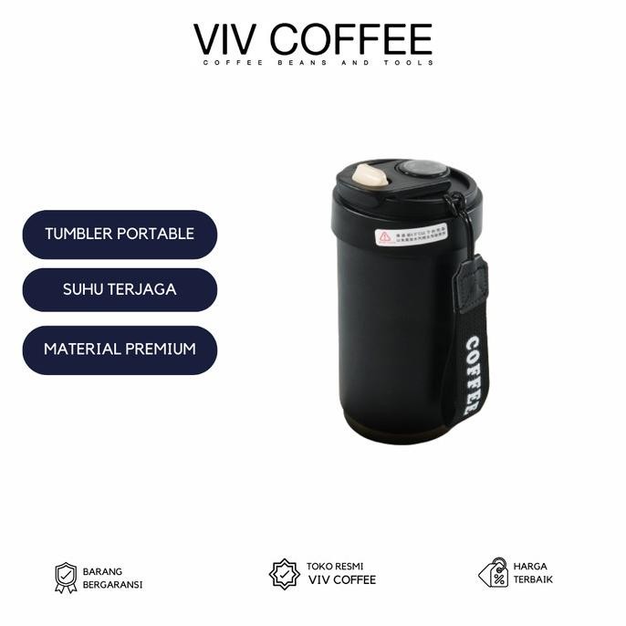 

Botol Minum Tumbler Kopi Stainless Steel 450ml Hitam