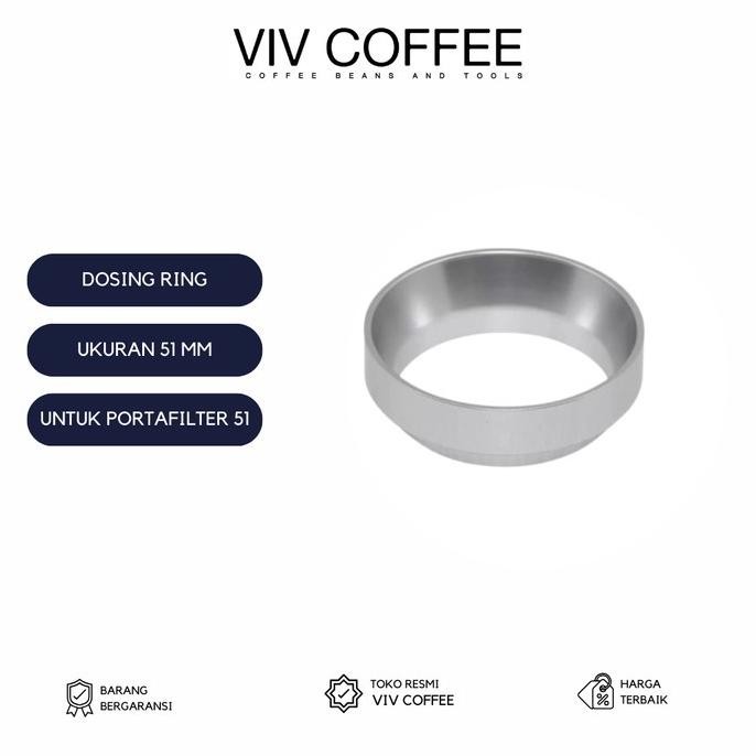 

Dosing Ring 51mm Portafilter Ring Silver Hitam