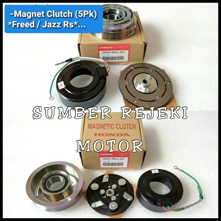 DISKON MAGNET CLUTCH PULLY AC COMPRESOR JAZZ RS 