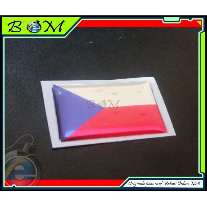 

TERBARU STICKER STIKER TIMBUL BENDERA REPUBLIK CEKO CZECH REPUBLIC 3X2 CM
