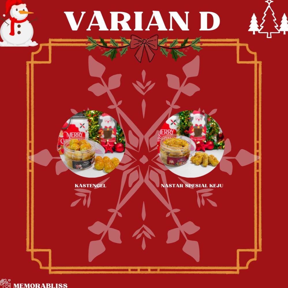 

CR - READY STOCK Premium Hampers Natal Christmas MERRY [Isi 1 toples] FREE CARD / Hampers Snack / Kue kering Promo 12.12 TERLARIS