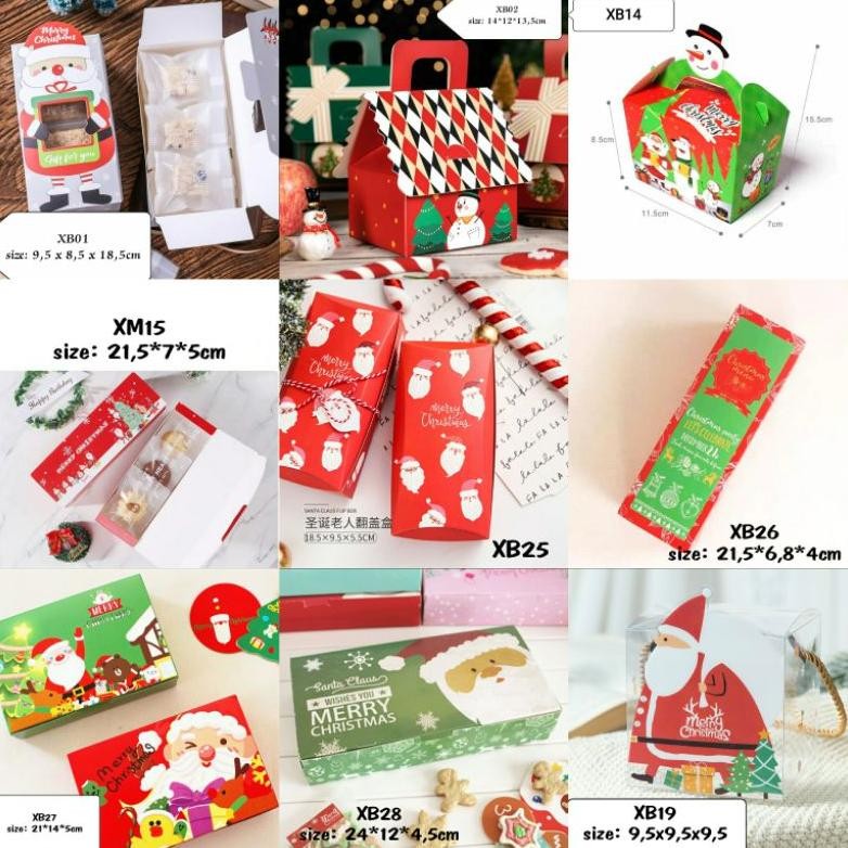 

CR - (10pc) Kotak Natal Kotak Cookies Nastar Mooncake Packaging Box Kue TERLARIS