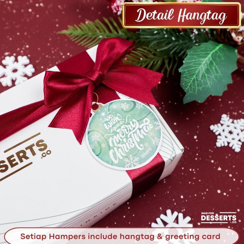 

CR - CHRISTMAS HAMPERS PARSEL NATAL TAHUN BARU FREE KARTU UCAPAN BROWNIES SOFT COOKIES CHOCOLATE CHIP SIGNATURE TOPPING ALMOND CHOCO CHIPS COUVERTURE CHOCOLATE NEW ZEALAND BUTTER HAMPER KUE GIFT PARCEL HADIAH TERLARIS