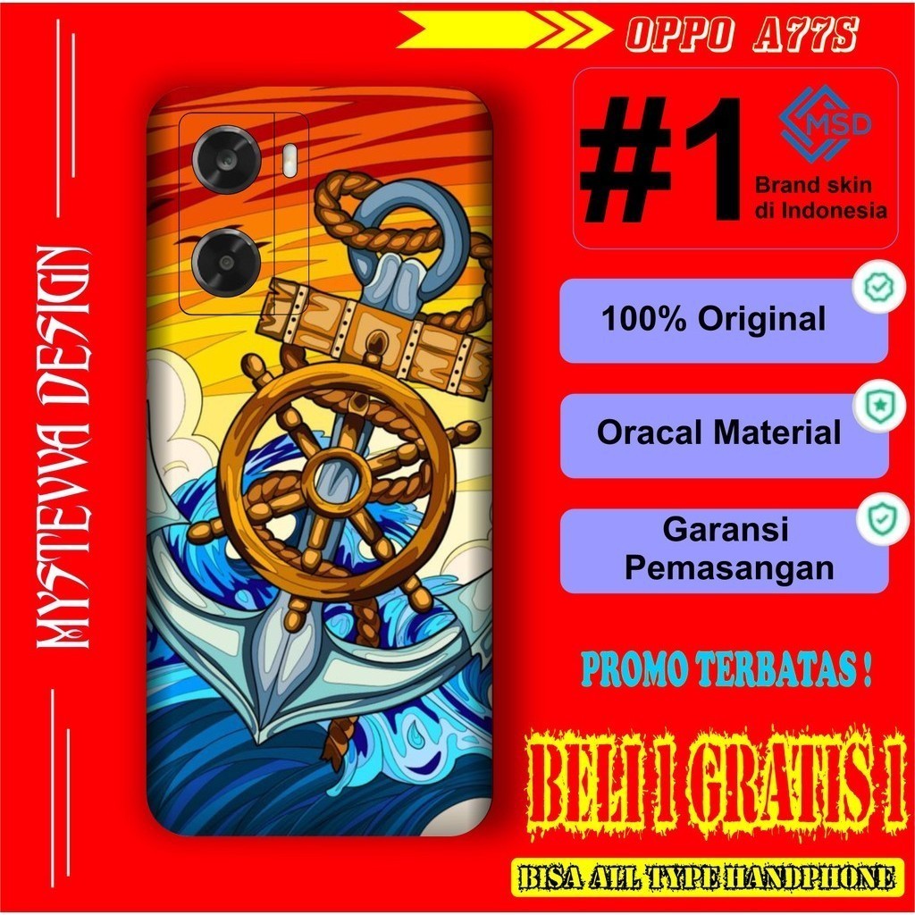 

Oppo A77s Casing/Case Stiker Skin Wrap CUSTOM - Premium Quality