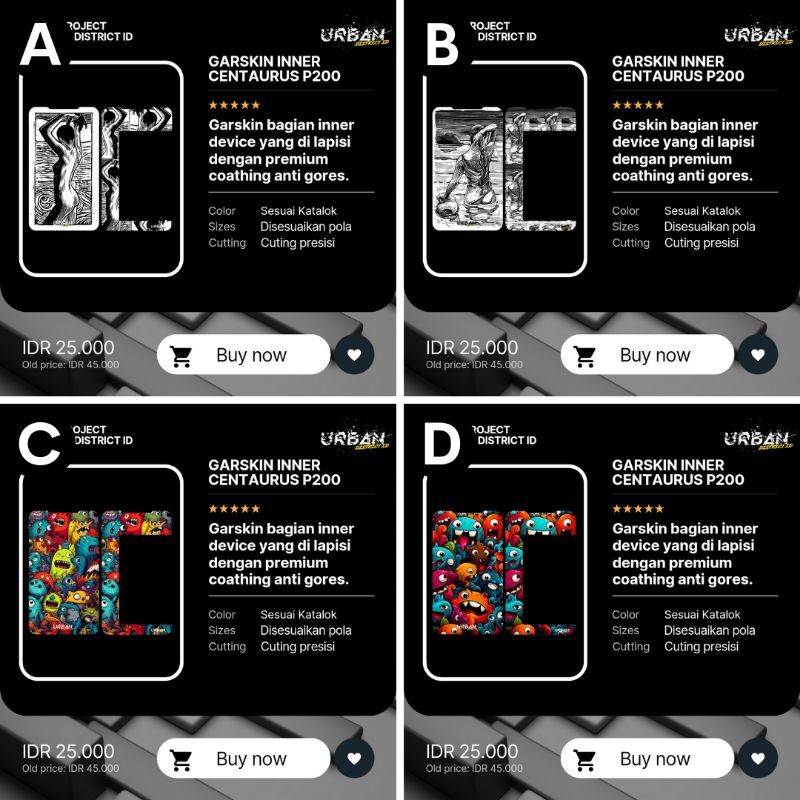 

Stiker Interior C P 200 Anti Air Gores Pres Cutting Casing/Case Skin Wrap CUSTOM - Premium Quality