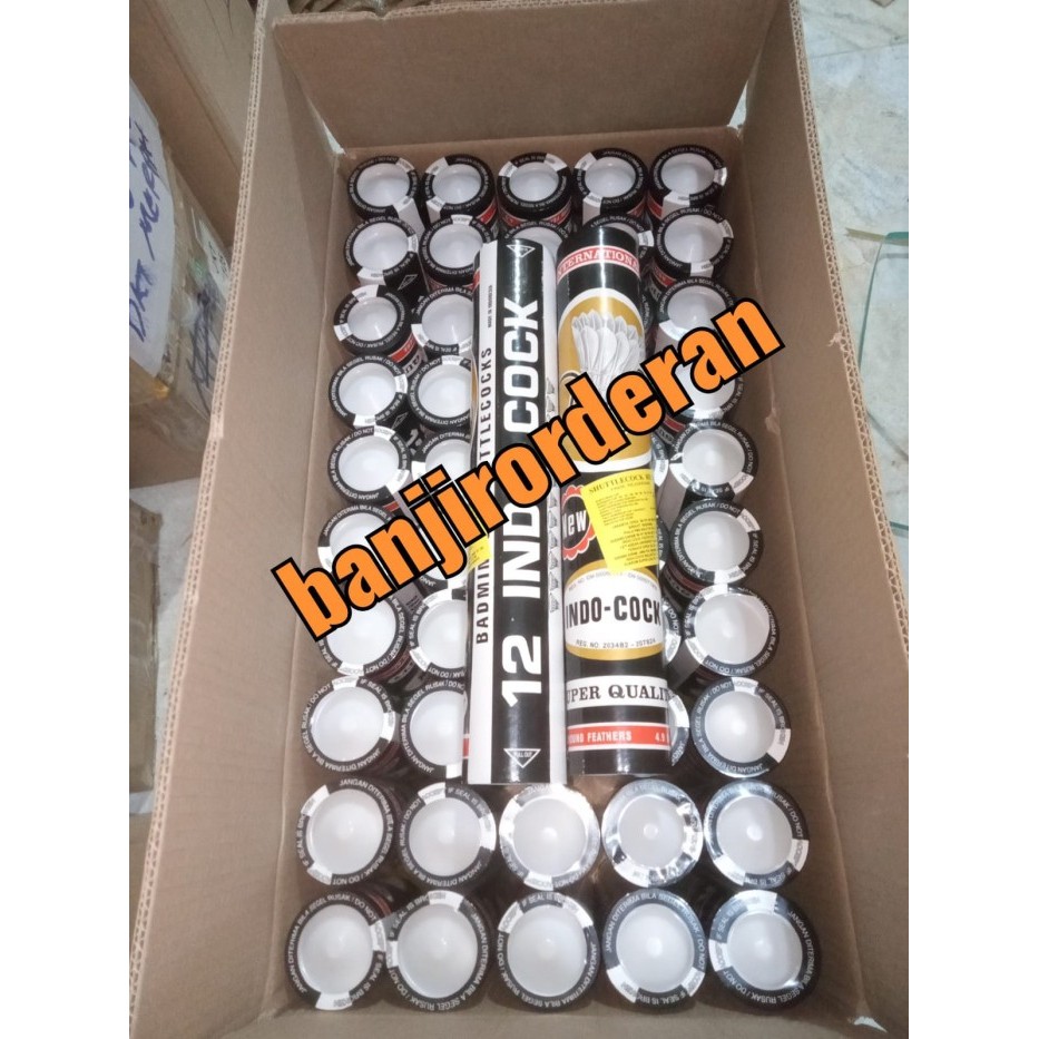 SHUTTLECOCK / KOK INDOCOCK HITAM 50 SLOP ( 1 KARTON ) ORIGINAL 100%